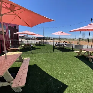 Big dog and small dog sides are separated