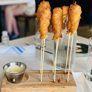 Shrimp corn dogs - $13.99