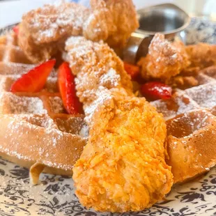 Chicken and waffles