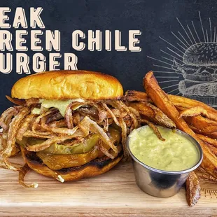 Peak Green Chile Burger
