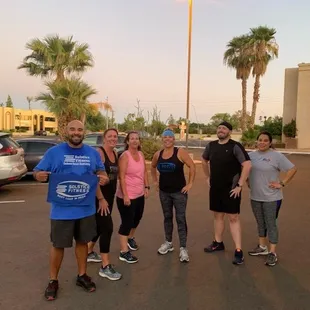 Enjoying our morning jog!