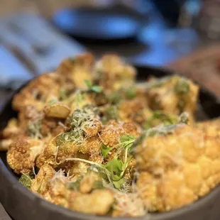 Roasted cauliflower (best thing we ordered)