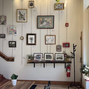 Inside the coffee shop