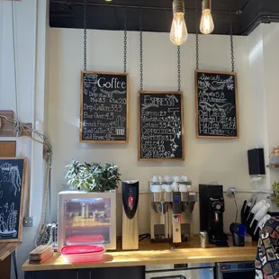 Inside the coffee shop