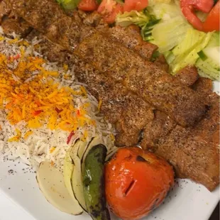 Soltani combo kabob plate