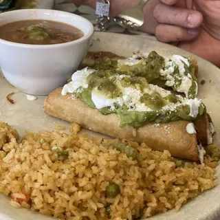 Flautas de Pollo Dinner