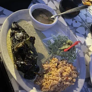 Chile Poblano al Carbon Dinner