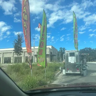 These are those glorious flags to look for and right next to tractor supply co