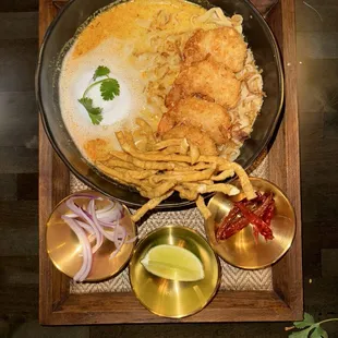 Coconut shrimp Kao soi