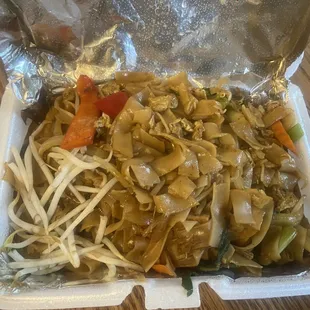 Drunken noodles