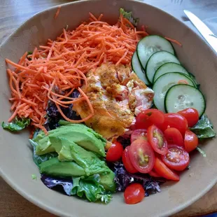 Baked Salmon Green Goddess Salad