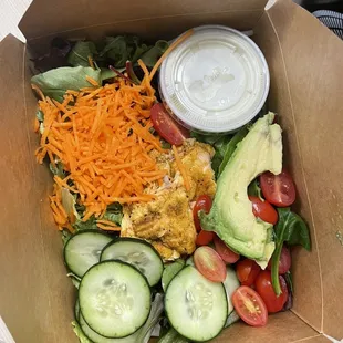 Baked Salmon Green Goddess Salad