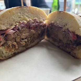 Pulled Pork Sandwich on a ciabatta