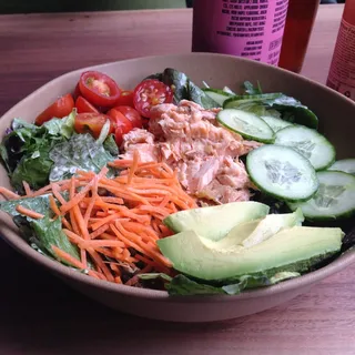 Baked Salmon Green Goddess Salad