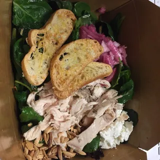 Spinach, Date and Goat Cheese Salad