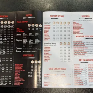 New menu