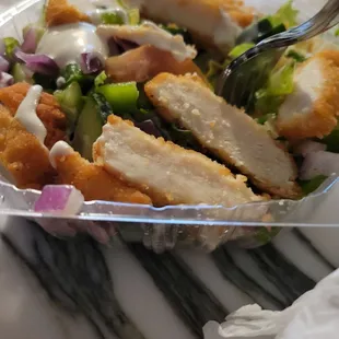 Fried Chicken Salad Salad (small version)