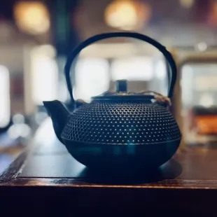 a teapot on a table