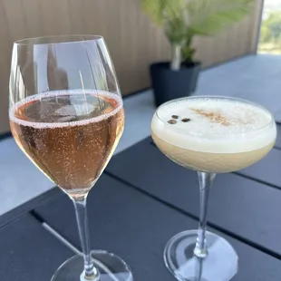 Cranberry Mimosa and Espresso Martini