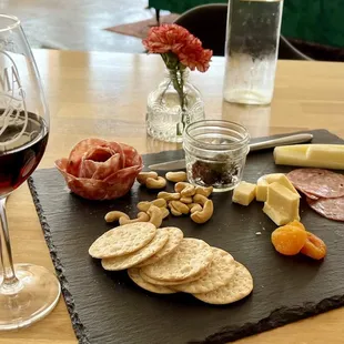 Charcuterie and Tempranillo (red) wine