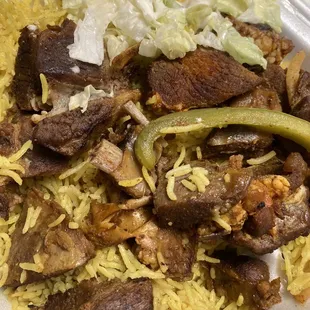 a close up of a plate of food