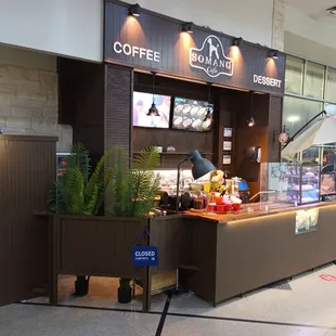 the interior of a coffee shop