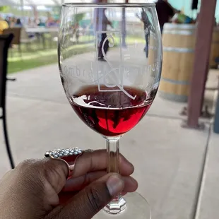 Barbera on the patio