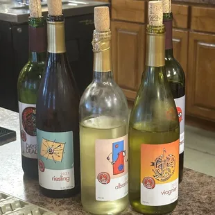 A few of their wine bottle selections