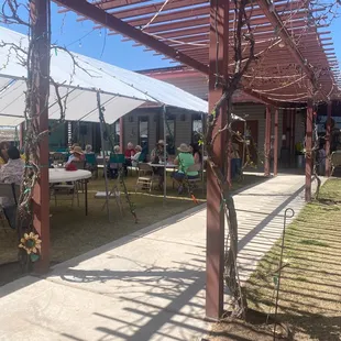 Lots of outside seating