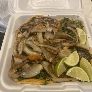 Tacos (I requested grilled onions)