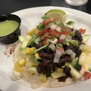 Vegetable street taco