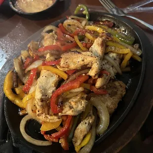 Chicken fajitas