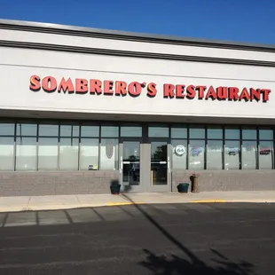 the front of the restaurant