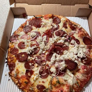 House Pepperoni, onion added