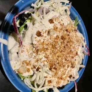 House side salad with ranch dressing