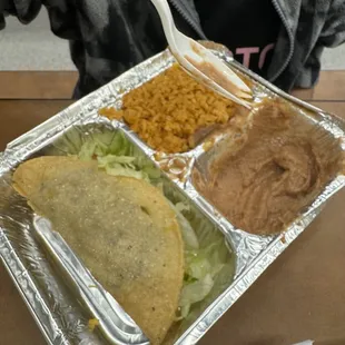 Kids taco meal