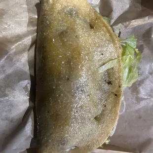 Grease spill taco