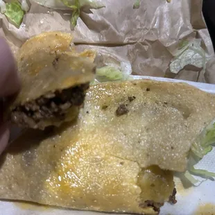 Grease spill taco