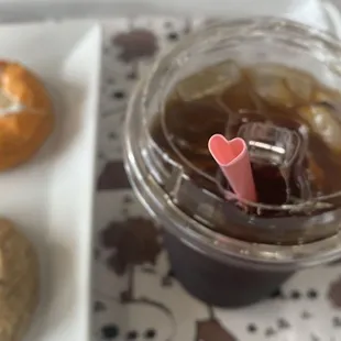 The heart shaped straw gave my morning a nice dose of joy :)