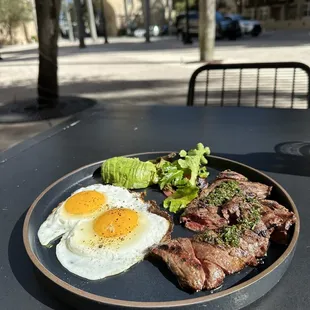 a plate of food on a table