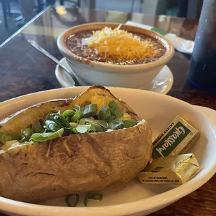 Chili and loaded potato