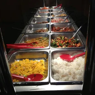 a variety of food items