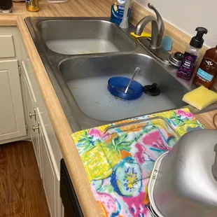 Water from backed up pipes