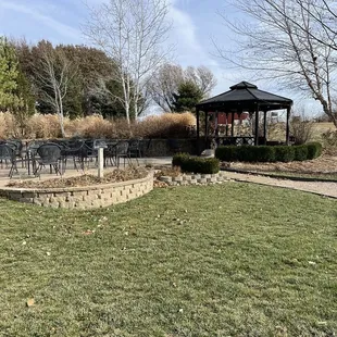 Exterior gazebo seating