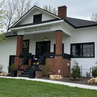 Yes it's a real old Kansas schoolhouse!