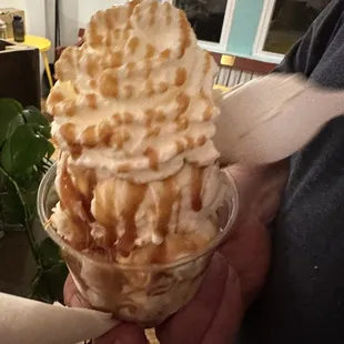 Caramel sundae