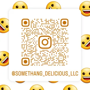 a qr code surrounded by emoticions