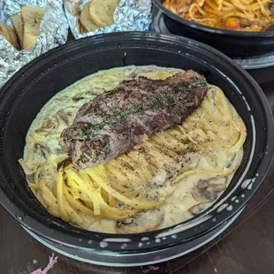 Creamy Pasta Steak