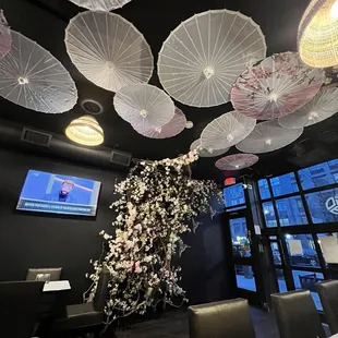 interior, sushi and sashimi