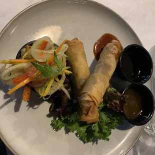 Oxtail spring rolls